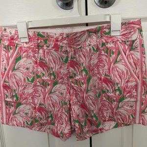 Lilly Pulitzer Pink Colony Flamingo shorts - size 6